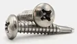 white pan head screws